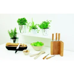 Bloc bambou et 5 couteaux^Gifi Hot