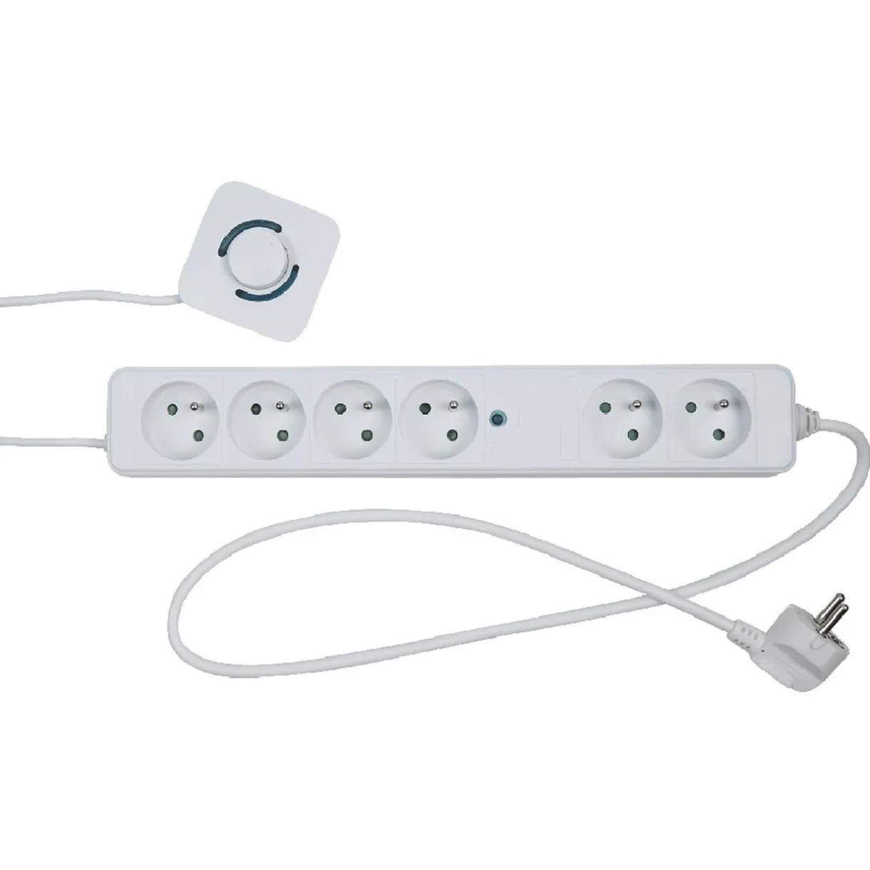 New Gifi Bloc multiprise 6 prises interrupteur déporté pour 4 prises