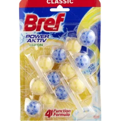 Nettoyage Et Entretien|Gifi Bloc WC Bref Power Activ Citron 3x50 g