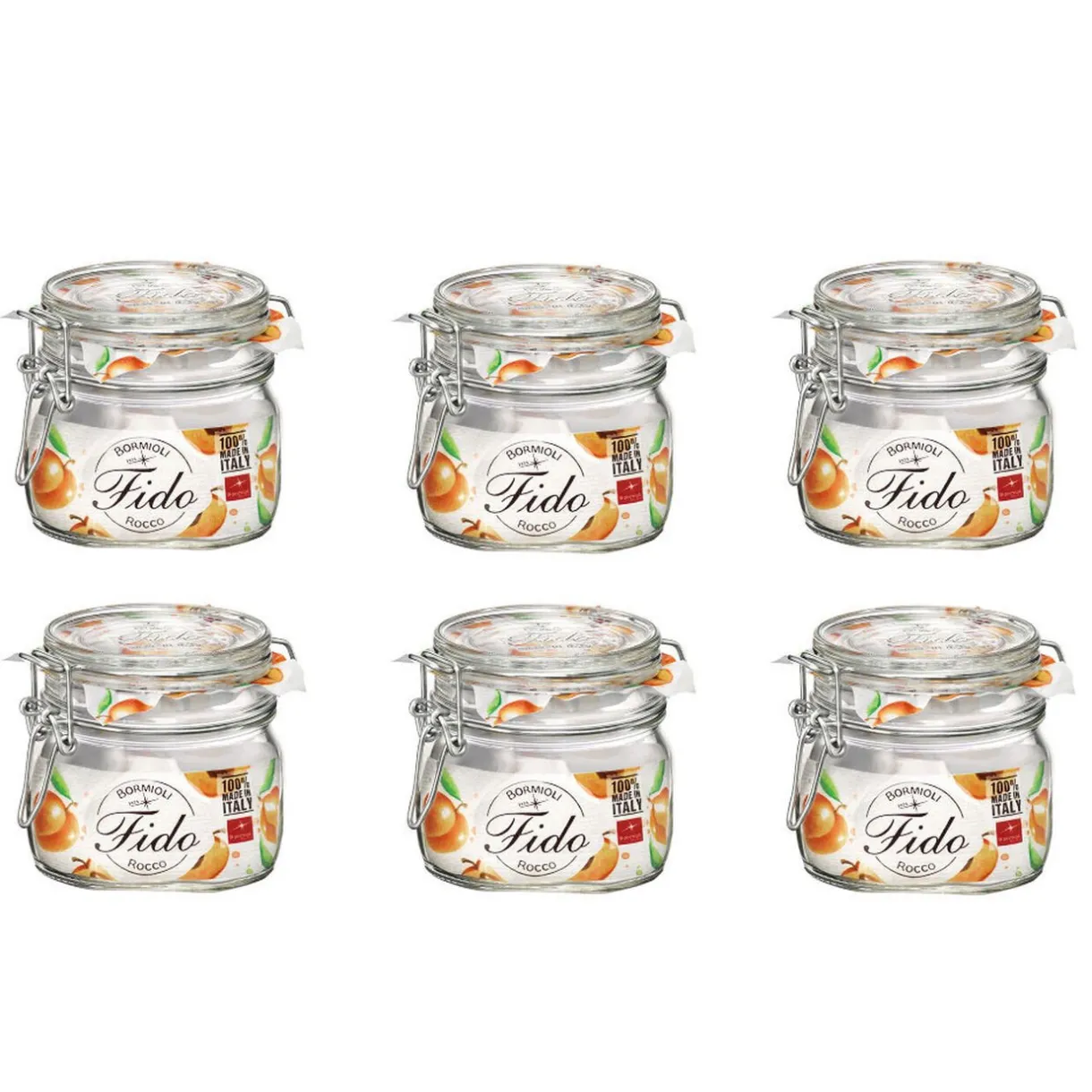 Bocal de conserve fermeture à clapet 500 g x 6^Gifi Outlet