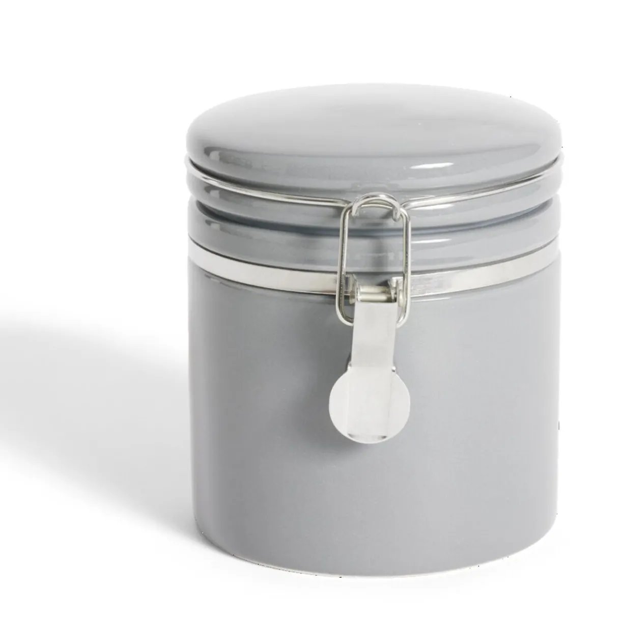 Bocal en céramique avec clip en métal Ø10xH13cm^Gifi Best