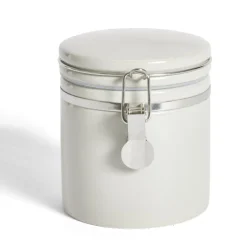 Bocal en céramique avec clip en métal Ø10xH13cm^Gifi Best