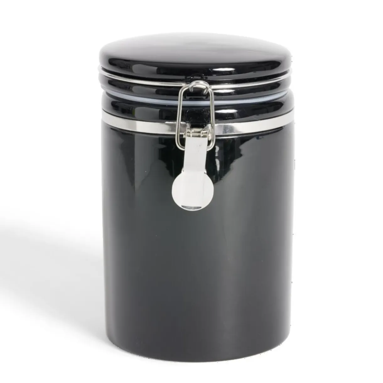 Bocal en céramique avec clip en métal Ø10xH16,5cm^Gifi Clearance