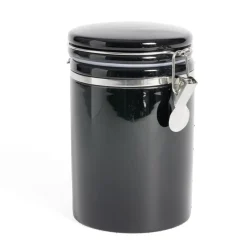 Bocal en céramique avec clip en métal Ø10xH16,5cm^Gifi Clearance