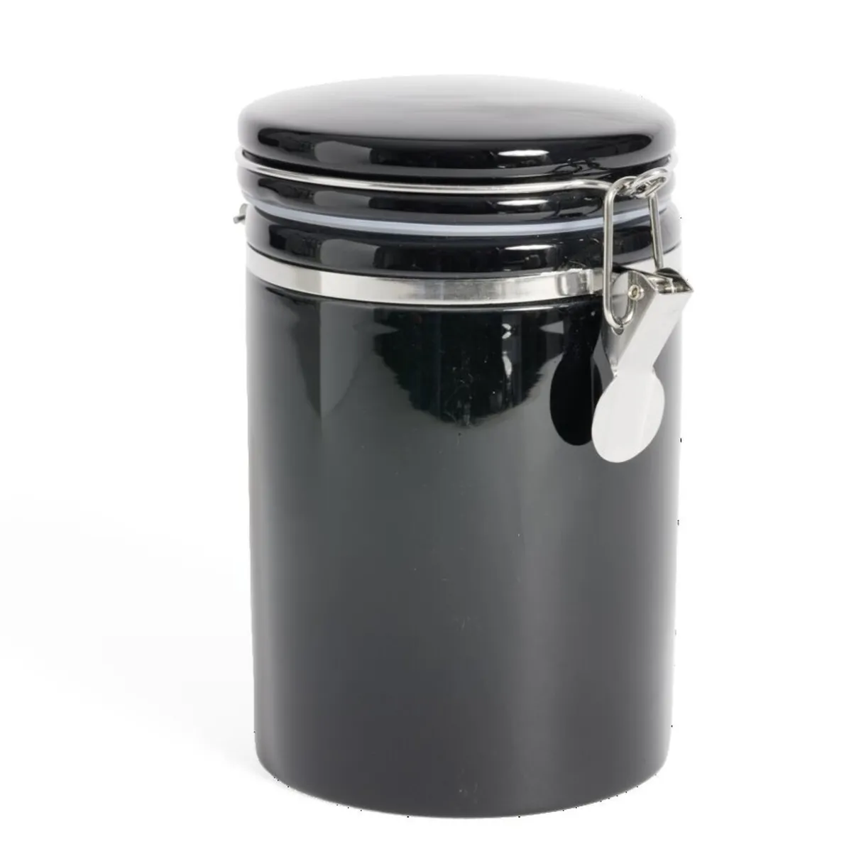 Bocal en céramique avec clip en métal Ø10xH16,5cm^Gifi Clearance