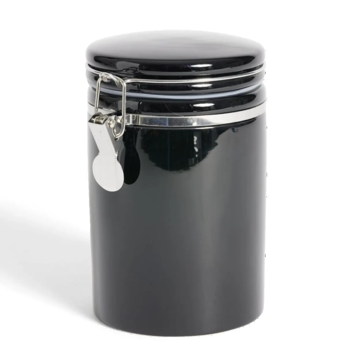 Bocal en céramique avec clip en métal Ø10xH16,5cm^Gifi Clearance