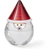 Bocal en verre avec couvercle design Père Noël^Gifi New