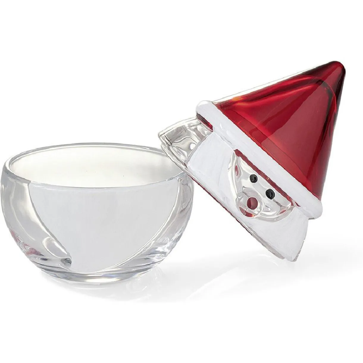 Bocal en verre avec couvercle design Père Noël^Gifi New