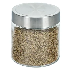 Bocal en verre avec couvercle inox - Lot de 4^Gifi Clearance