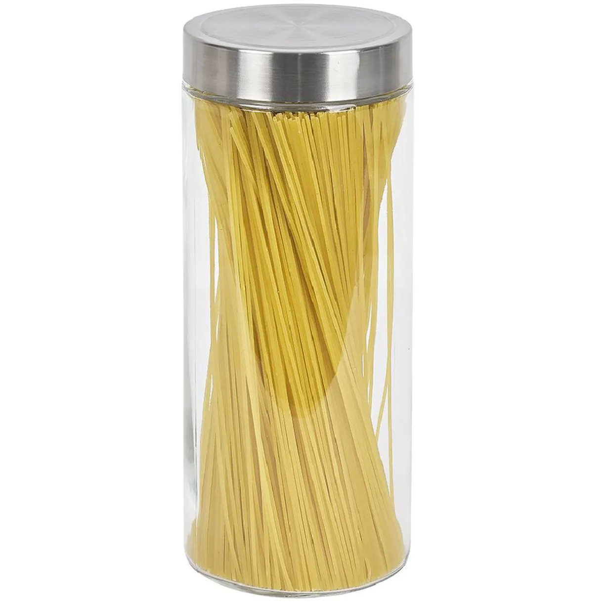 Bocal en verre avec couvercle inox - Lot de 4^Gifi Clearance