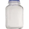 Bocal en verre avec couvercle hermétique 3,1L^Gifi New