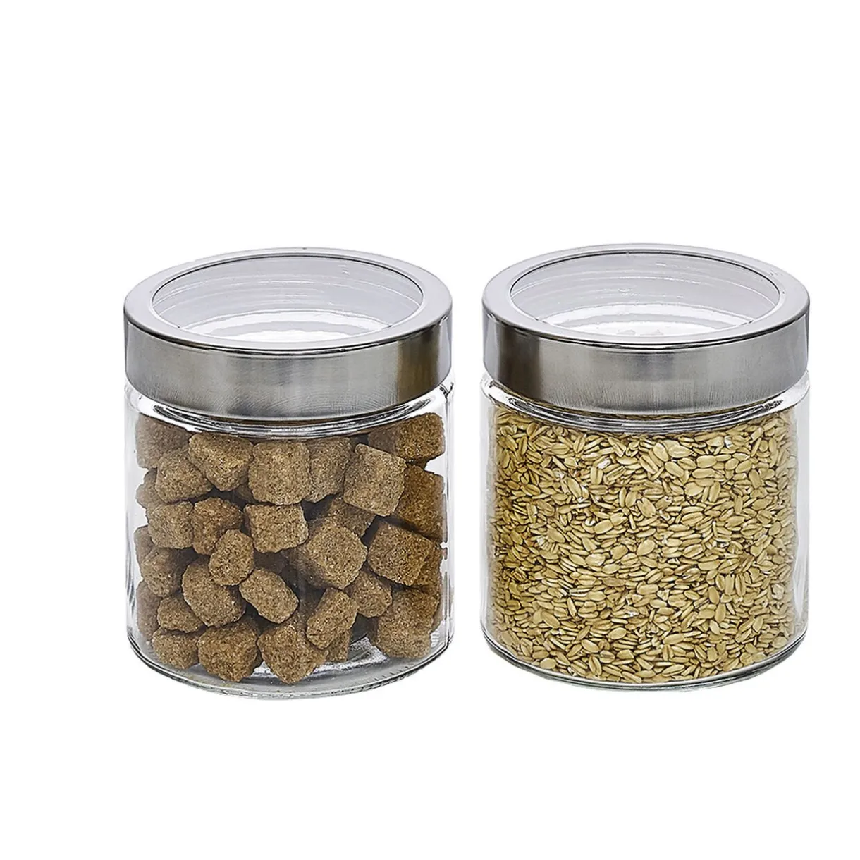 Bocal en verre avec couvercle hermétique 800 ml x2^Gifi Clearance