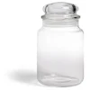 Bocal en verre transparent avec couvercle hermétique 800ml - H.17cm^Gifi Outlet