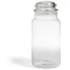 Bocal en verre transparent avec couvercle hermétique 800ml - H.22cm^Gifi Outlet