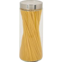 Bocal en verre transparent couvercle inox 2L - Ø11xH.27cm^Gifi Sale