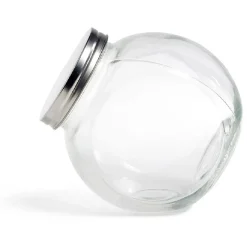 Bocal en verre transparent couvercle métal 2000ml - 16x11,5xH.16cm^Gifi Best
