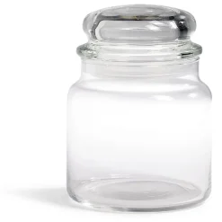 Bocal en verre transparent avec couvercle hermétique 500ml - H.13cm^Gifi