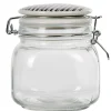 Bocal hermétique carré verre couvercle motif ethnique 750 ml^Gifi Clearance
