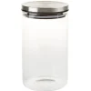 Bocal hermétique verre transparent couvercle métal silicone^Gifi Sale