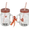 Bocal motif coeurs Saint Valentin x2^Gifi Clearance