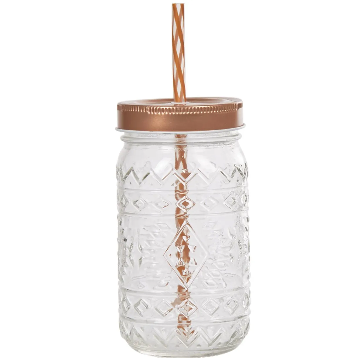 Bocal motif Noël couvercle doré avec paille^Gifi New