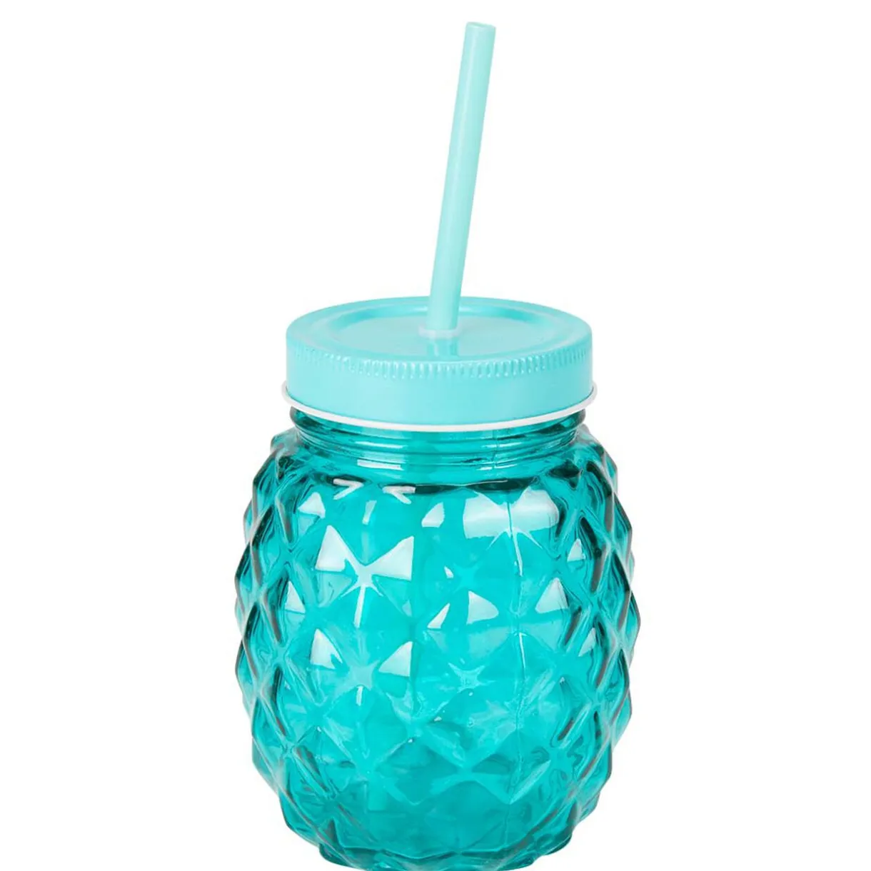 Bocal verre + paille couleur^Gifi Outlet