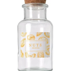 Bocal verre avec couvercle en liège^Gifi New