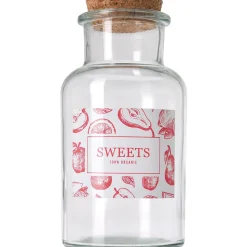 Bocal verre avec couvercle en liège^Gifi New