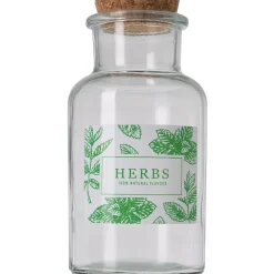 Bocal verre avec couvercle en liège^Gifi New