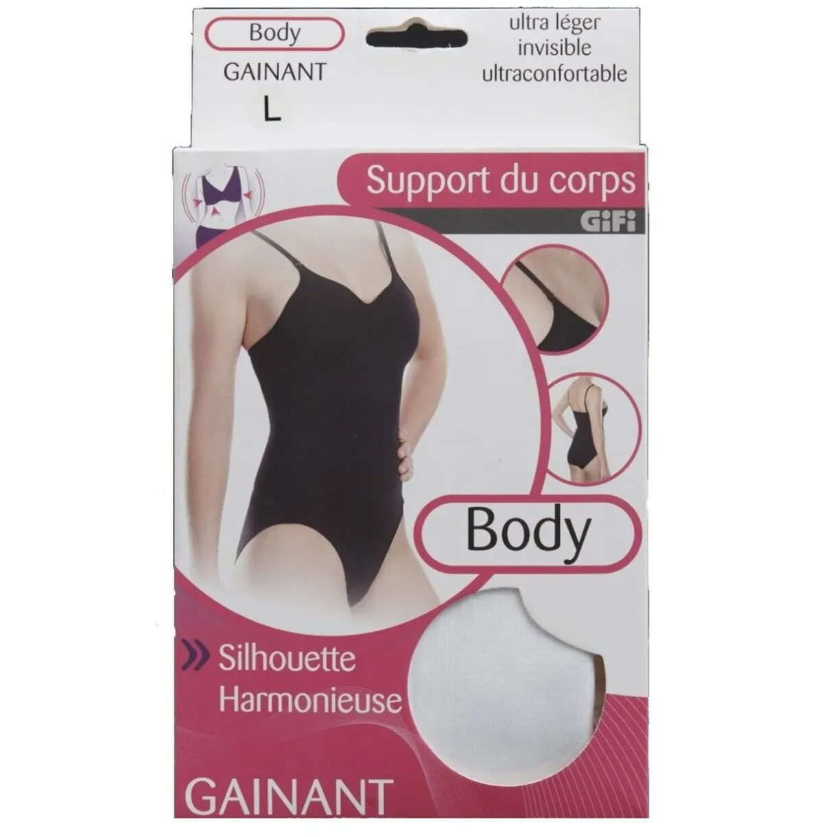 New Gifi Body gainant femme uni noir