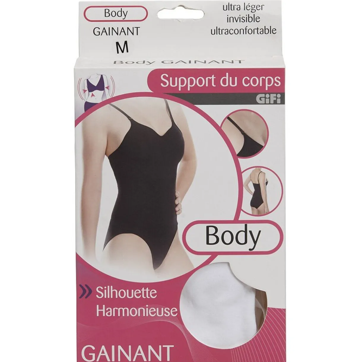 New Gifi Body gainant femme uni noir