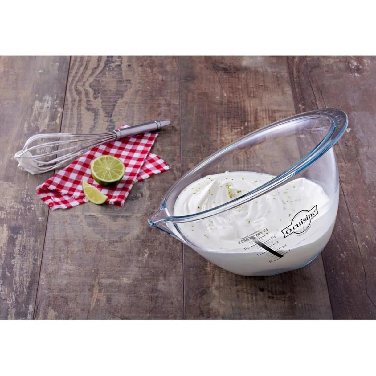 Bol à mixer gradué Ocuisine verre transparent^Gifi Best