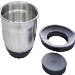 Bol à mixer inox avec base silicone et 3 râpes Ø22xH11,2cm^Gifi Hot