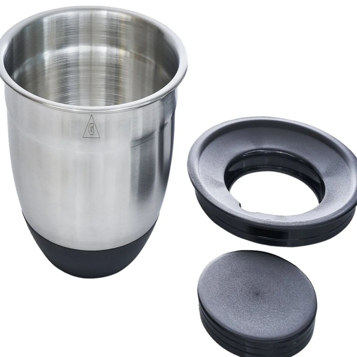 Bol à mixer inox avec base silicone et 3 râpes Ø22xH11,2cm^Gifi Hot
