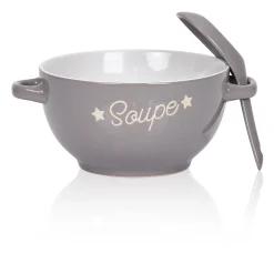 Bol à soupe et sa cuillère^Gifi Hot