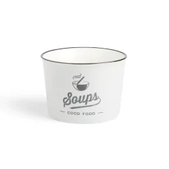 Bol à soupe 500ml faïence gris Ø12xH8,4cm^Gifi Online