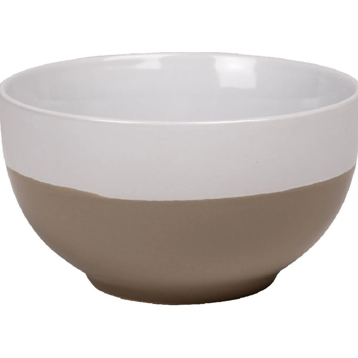 Bol bicolore blanc et taupe^Gifi