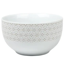 Bol blanc à motif taupe^Gifi Discount