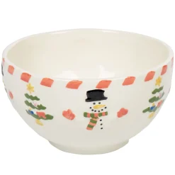 Bol blanc motifs bonhomme et sapin de noël^Gifi Discount