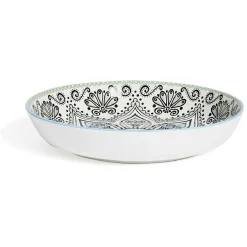 Bol décor oriental porcelaine Ø23xH4cm^Gifi Hot