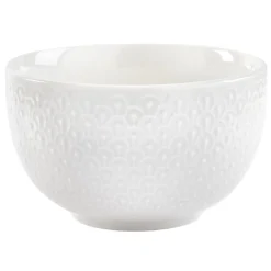 Bol embossé blanc x4^Gifi Hot