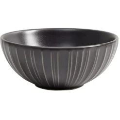 Bol en céramique noir Ø15xH.6,5cm^Gifi Hot