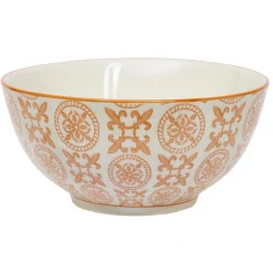 Bol en faïence motif carreau de ciment Ø11,5 cm^Gifi Online