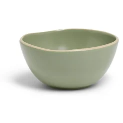 Bol en faïence vert Ø15xH6cm^Gifi Outlet