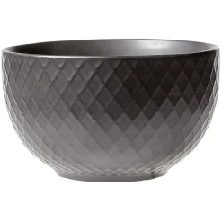 Bol en grès noir x4^Gifi Outlet