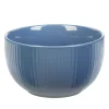 Bol en porcelaine bleu avec rainures verticales en relief^Gifi Online