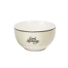 Bol en porcelaine vert avec inscription "Good Morning"^Gifi