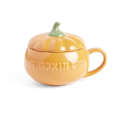 Bol forme citrouille avec couvercle et poignée Ø14cm^Gifi Clearance