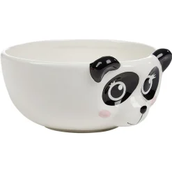 Bol forme tête de panda en faïence noir et blanc^Gifi Hot