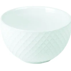 Bol grès embossé blanc crème x4^Gifi Clearance